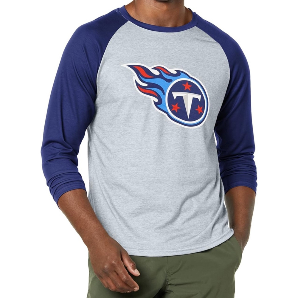 FOCO NFL Mens NFL Team Logo Raglan T-Shirt